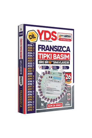 2026 YDS Fransızca ÖSYM Tıpkı Basım Çıkmış Soru Deneme Paketi Dijital Çözümlü 26lı Fasikül SETİ