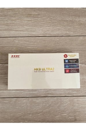 Kırmızı Gümüş Kasa ve Turuncu Deri Kordonlu Akıllı Saat, Nabız ve Uyku Takibi Özellikli