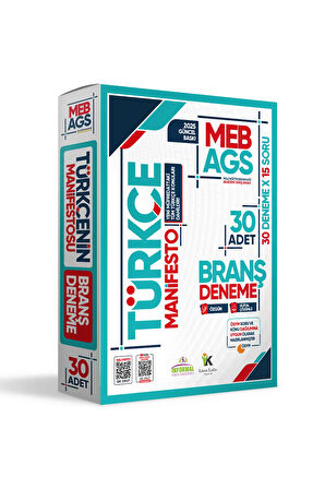 2025 MEB AGS TÜRKÇE-MATEMATİK-TARİH-COĞRAFYA-MEVZUAT Manifesto 150 Branş Denemesi Fasikül SETİ