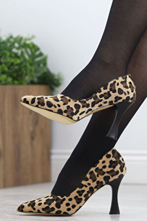 8 Cm Topuklu Stiletto Leopar - 20558.264.