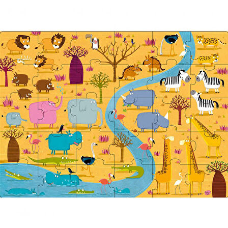 Sassi Animals of Africa Giant Puzzle