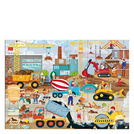 Sassi Construction Site Giant Puzzle