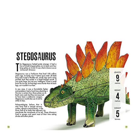 Sassi 3D Stegosaurus - Book and 3D Model