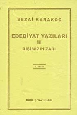 Edebiyat Yazıları 2 - Dişimizin Zarı