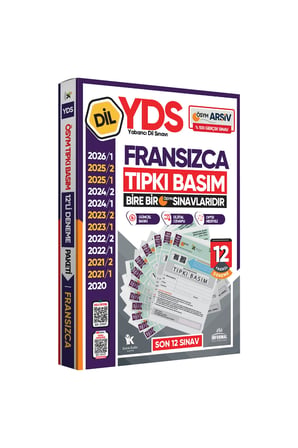 2026 YDS Fransızca ÖSYM Tıpkı Basım Çıkmış Soru Deneme Paketi Dijital Çözümlü 12li Fasikül SETİ