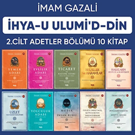 İhyau Ulumiddin 2. Cilt (Adetler Bölümü 10 Kitap)