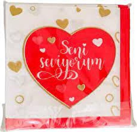 SENİ SEVİYORUM KALP'Lİ PEÇETE 20'Lİ