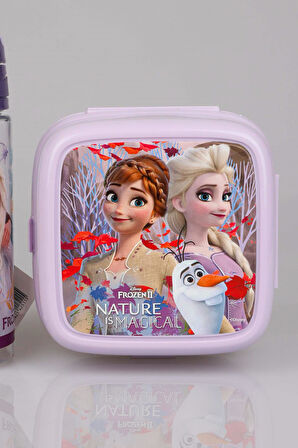 LİSANSLI ELSA FROZEN "BESLENME KABI VE 500 ML TRITAN MATARA SETİ