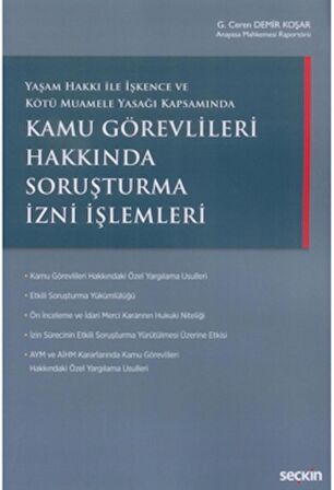 Kamu Görevlileri Hakkında Soruşturma İzni İşlemleri