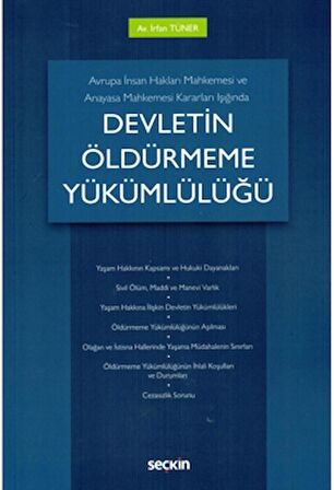 Devletin Öldürmeme Yükümlülüğü