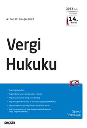 Vergi Hukuku - Öğrenci Özel Baskısı