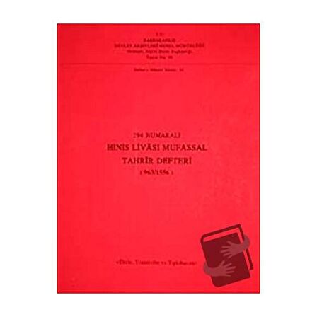 294 Numaralı Hınıs Livası Mufassal Tahrir Defteri (963/1556)