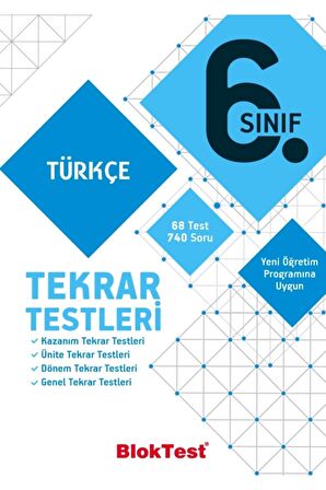 Tudem Yayınları 6.Sınıf Türkçe Tekrar Testleri