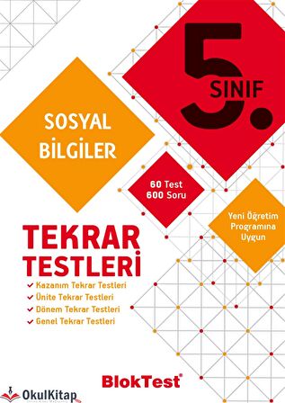 Tudem Yayınları 5.Sınıf Sosyal Bilgiler Tekrar Testleri