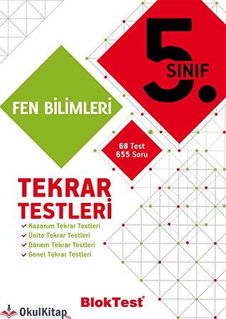 Tudem Yayınları 5.Sınıf Fen Bilimleri Tekrar Testleri