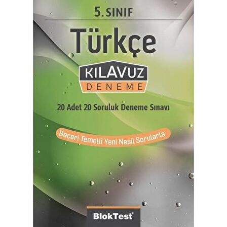 Tudem Yayınları 5.Sınıf Blok Test Türkçe Kılavuz Deneme