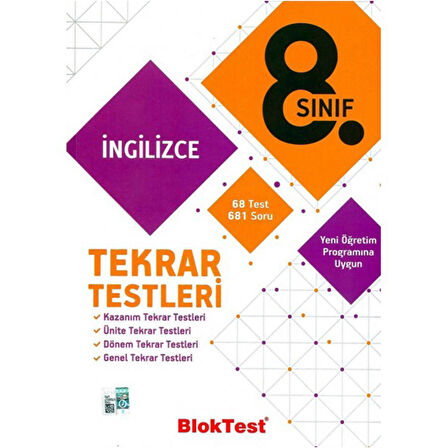 Tudem Yayınları 8. Sınıf İngilizce Tekrar Testleri