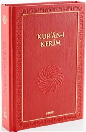 Kur'an-ı Kerim (Büyük Boy - Mıklepli Ciltli- Kırmızı)