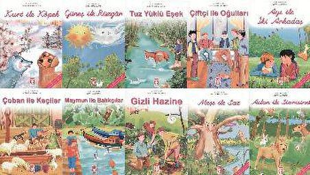 Ezop Masalları (10 Kitap, El Yazılı)