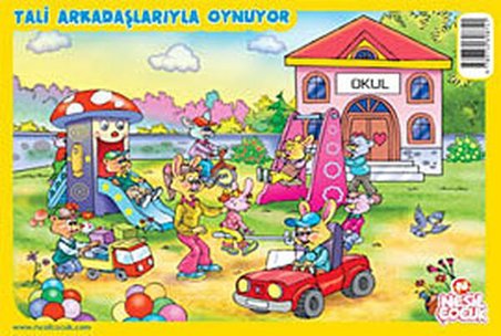 Tali Arkadaşlarıyla Oynuyor Yapboz (42 Parça Puzzle) Nesil Çocuk Yayınları