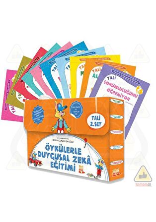 Tali Öykülerle Duygusal Zeka Eğitimi Serisi (3-7 Yaş) + Etkinlikli Boyama Kitabı 2. Set (10 Kitap Takım)