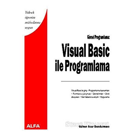 Visual Basic ile Programlama Yüksek Öğrenim Müfredatına Uygun Görsel Programlama