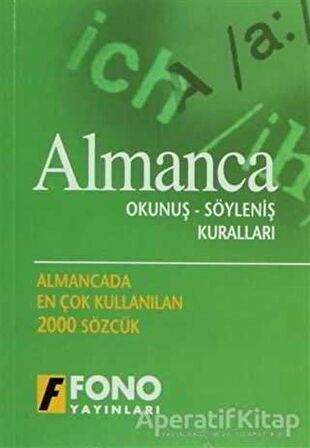 Almanca Okunuş - Söyleniş Kuralları