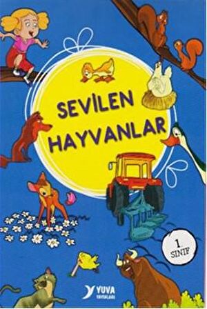 Sevilen Hayvanlar Serisi Düz Yazılı 1. Sınıf (10 Kitap Set)