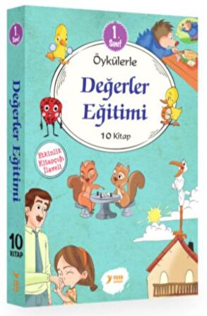 1. Sınıf Öykülerle Değerler Eğitimi Seti (10 Kitap Takım)