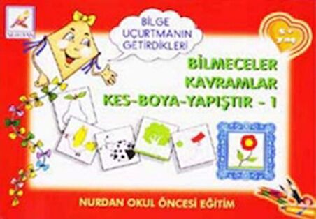 Bilmeceler Kavramlar Kes Boya Yapıştır - 1