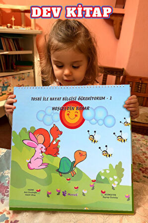 2 – 6 Yaş Tosbi ile Hayat Bilgisi Öğreniyorum 1 – Hoş geldin Bahar | Dev Eğitim Kitabı