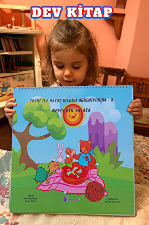 2 – 6 Yaş Tosbi ile Hayat Bilgisi Öğreniyorum 8 – Nefis Bir Salata | Dev Eğitim Kitabı