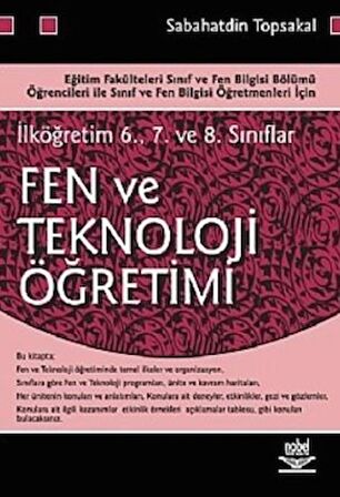İlköğretim 6. 7. ve 8. Sınıflar İçin Fen ve Teknoloji Öğretimi