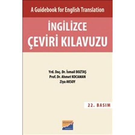 A Guidebook For English Translation İngilizce Çeviri Kılavuzu - Cevap Anahtarı