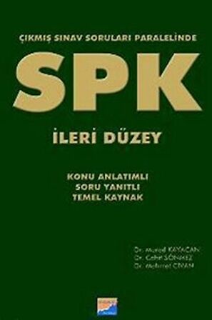 SPK İleri Düzey Çıkmış Sınav Soruları Paralelinde