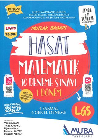 Muba LGS 1.Dönem Matematik 10 Deneme Sınavı