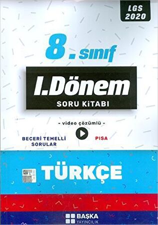 2020 LGS 1.Dönem Türkçe Soru Kitabı Başka Yayıncılık