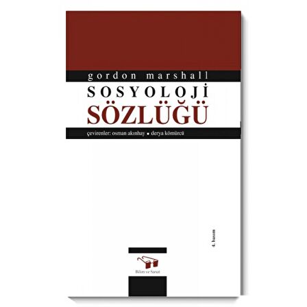 Sosyoloji Sözlüğü