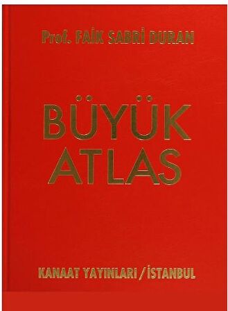 Kanaat Büyük Atlas Golden ( Ciltli) Prof Faik Sabri Duran