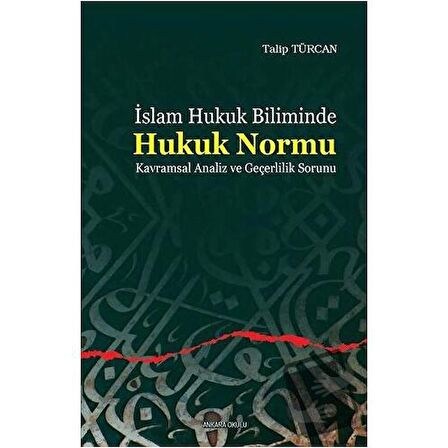 İslam Hukuk Biliminde Hukuk Normu