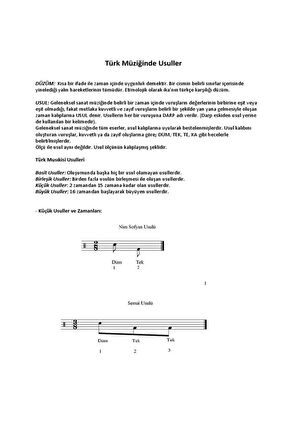 Bağlama Için Notalı Türküler Repertuar - Zeynel Sönmez
