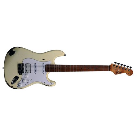 Lea RLC-100 OW Limited Edition Heavy Relic Elektro Gitar (Olympic White)