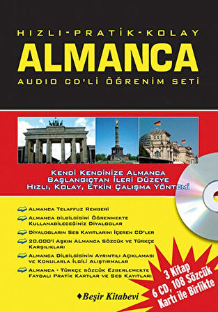 Hızlı Pratik Kolay Almanca Audio CDli Öğrenim Set