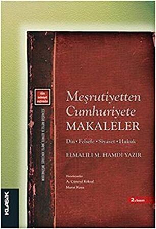 Meşrutiyetten Cumhuriyete Makaleler