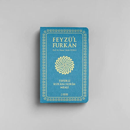 Feyzü'l Furkan Tefsirli Kur'an-ı Kerim Meali (Sempatik Cep Boy - İnce Cilt) Turkuaz