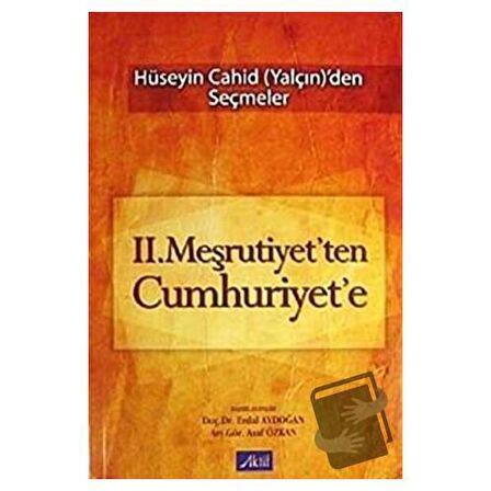 2. Meşrutiyet’ten Cumhuriyet’e