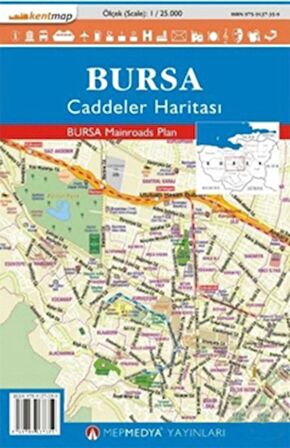 Bursa Caddeler Haritası