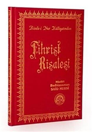 Risalei Nur Fihrist Risalesi Türkçe / Büyük Boy, Vinleks Cilt (480) / Bediüzzaman Said Nursi