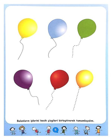 4 Yaş Yapa Q Çizgi Çalışmaları Ya-Pa Yayınevi