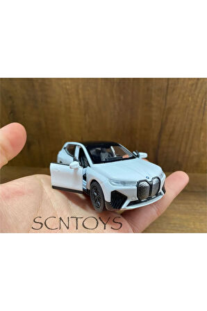 Die Cast Bmw İX Metal Oyuncak Araba Jip 12 Cm Model Araç Bmw Ix Xdrive50 Kapılar Açılır Çekbırak